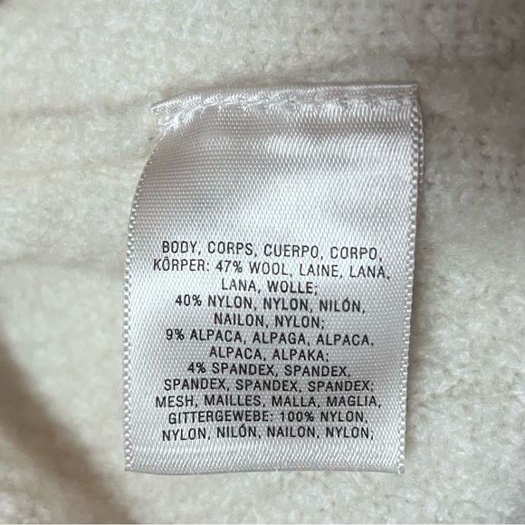 Knitted & Knotted Anthropologie Ballerina Wool Alpaca Ivory Pink Sweater Small - Picture 12 of 13